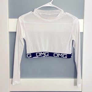 Croped  t-shirt long sleeve size XS